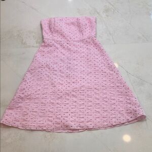 INC International Concepts Black Label on Light Pink Fabric